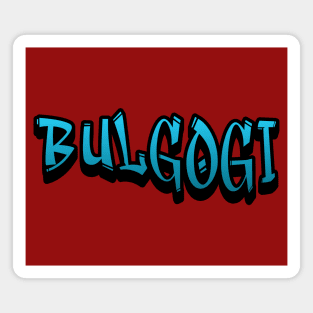 Bulgogi, korean bbq, Korean food, k-food, asian food, bulgogi design Magnet